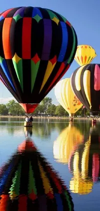 Water Sky Hot Air Ballooning Live Wallpaper