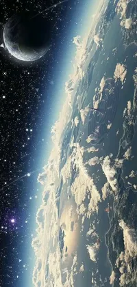 This live wallpaper features a mesmerizing view of the Earth from space