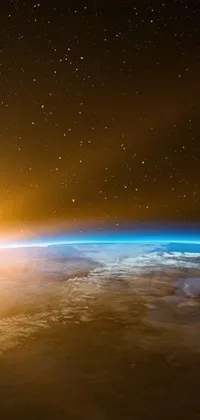 Experience the beauty of Earth from space with this stunning live wallpaper