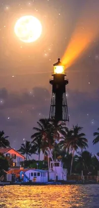 Water Sky Lighthouse Live Wallpaper