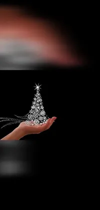 This stunning phone live wallpaper features a dazzling Christmas tree illustration, perfect for the holiday season