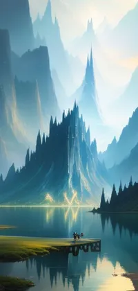 Water Sky Mountain Live Wallpaper