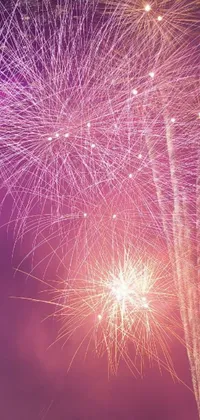 This live wallpaper brings vibrant fireworks to your phone screen