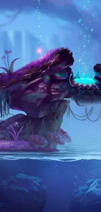 Step into the magical world of Ori and the Blind Child with this stunning phone live wallpaper