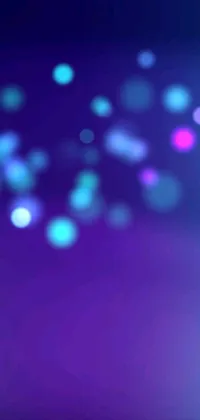 Check out this amazing phone live wallpaper featuring a mesmerizing purple and blue background with floating particles and blue light accents