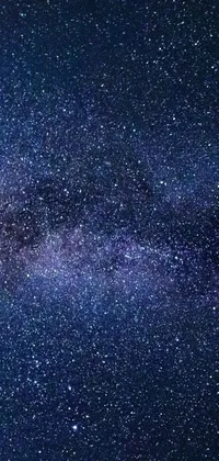 This phone live wallpaper boasts a stunning night sky filled with numerous twinkling stars