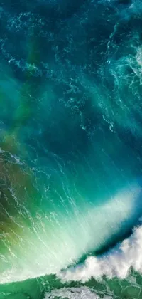 Transform your phone's screen with this mesmerizing live wallpaper featuring a digital artwork of a surfer riding a wave on their board