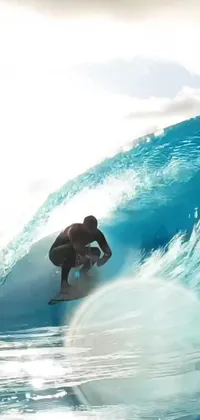 Water Surfing Fluid Live Wallpaper