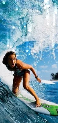 Water Surfing Photograph Live Wallpaper