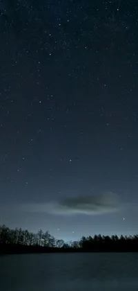Experience the beauty of nature at night with this stunning Phone Live wallpaper
