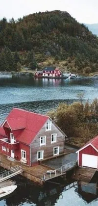 Add some life to your phone background with this picturesque Norwegian-inspired live wallpaper
