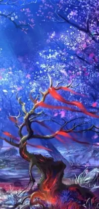 Water Tree Painting Live Wallpaper