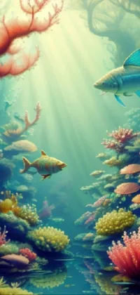 Water Underwater Green Live Wallpaper