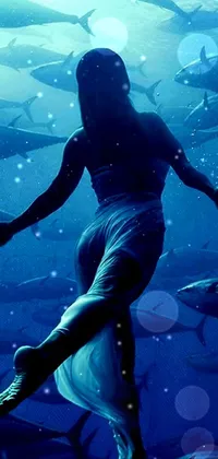 Water Underwater People In Nature Live Wallpaper