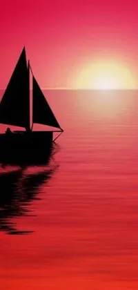 If you are looking for a stunning live wallpaper for your phone, look no further than this beautiful and peaceful scene of a boat floating on water