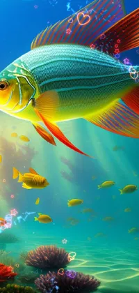 Experience the mesmerizing charm of our fish in water live wallpaper - a perfect fit for your iPhone's background! With its rich, bright, and radiant colors, this design creates a captivating display that's only trending on cg society