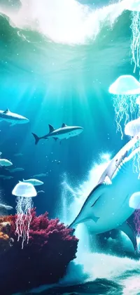 Water Vertebrate Requiem Shark Live Wallpaper