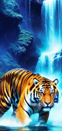 Water Water Resources Siberian Tiger Live Wallpaper