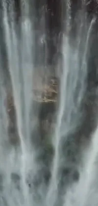 Water Waterfall Grey Live Wallpaper