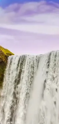 Water Waterfall Mountain Live Wallpaper