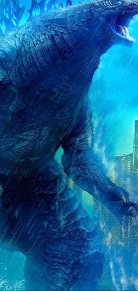 Experience the ultimate battle of the giants with this awe-inspiring phone live wallpaper