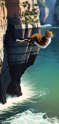 Water World Cat Live Wallpaper