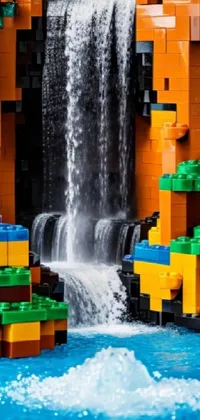 Download A Lego Figure Is Floating In The Water Wallpaper