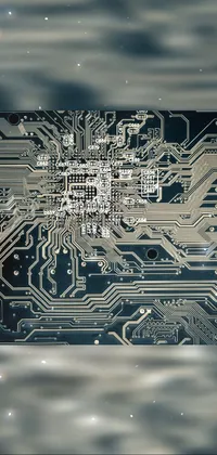 Get a stunning phone live wallpaper featuring a computer circuit board
