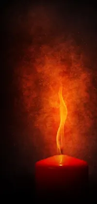 Wax Candle Amber Live Wallpaper