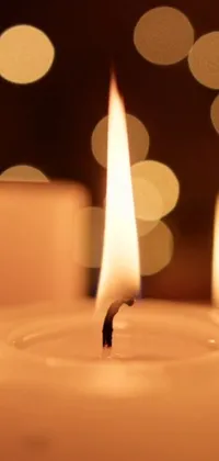Wax Candle Lighting Live Wallpaper