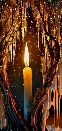 Wax Candle Plant Live Wallpaper