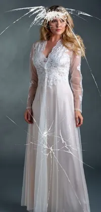 Wedding Dress Dress Flash Photography Live Wallpaper