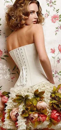 Wedding Dress Plant Flower Live Wallpaper
