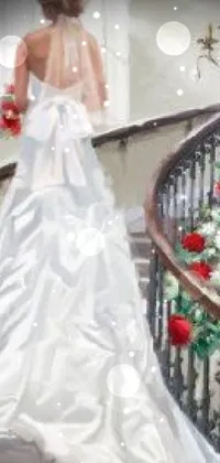 Wedding Dress Shoulder Photograph Live Wallpaper