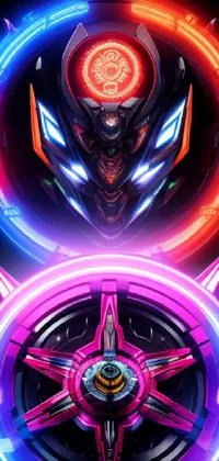 Add a unique and eccentric touch to your phone screen with this cyberpunk art live wallpaper