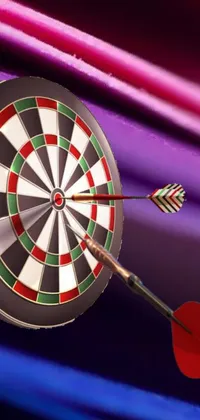 This dynamic dart target live wallpaper is sure to impress with its stunning digital art depiction of a dart hitting a target