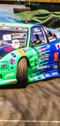 Capture the thrill of high-speed racing with this lively live wallpaper inspired by Japanese drift cars