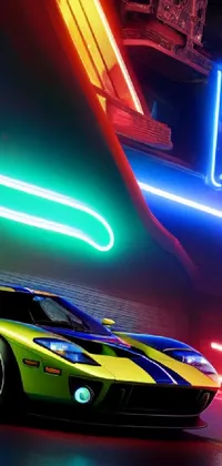 Drive into the fast lane with a stunning live wallpaper featuring a sleek yellow sports car