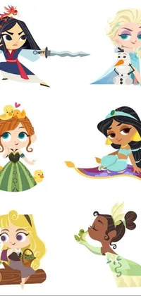 Transform your phone screen with this enchanting Disney princess live wallpaper