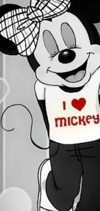 mickey mouse wallpaper black and white