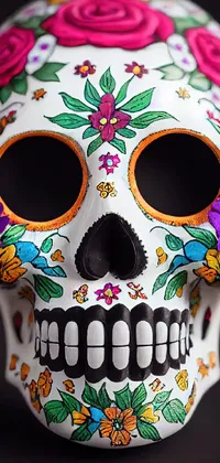 Dia de Los muertos skull Live Wallpaper
