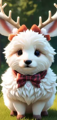 White Dog Breed Toy Live Wallpaper