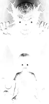 White Eyelash Black-and-white Live Wallpaper