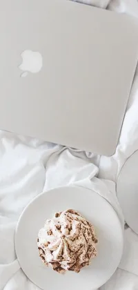 White Food Plate Live Wallpaper