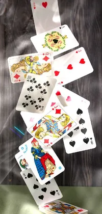 White Gambling Card Game Live Wallpaper