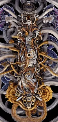 Experience the awe-inspiring sight of the inside of a human skeleton with this ultra-detailed live wallpaper for your phone
