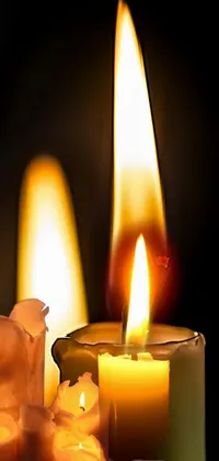 White Light Candle Live Wallpaper
