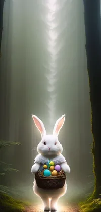 White Light Rabbit Live Wallpaper