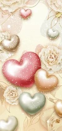 White Pink Ornament Live Wallpaper