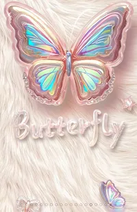 White Pollinator Butterfly Live Wallpaper